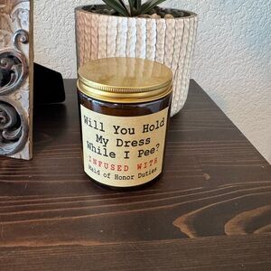 Bridesmaids gift - Gold Lid Scented Candle